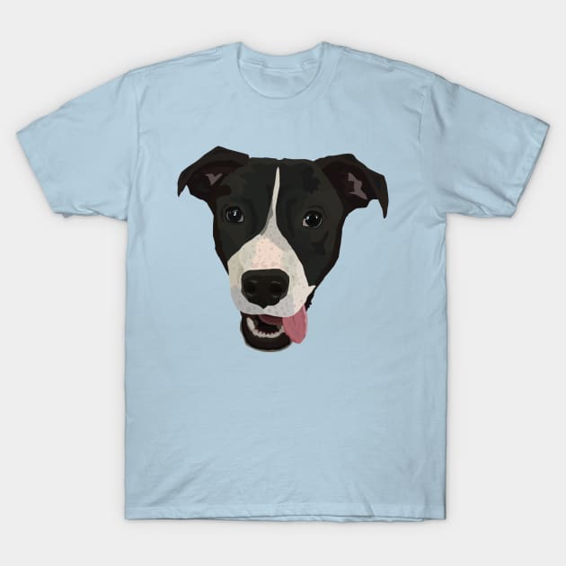 Cute Dog with Tongue Hanging Out T-Shirt by hannahnking